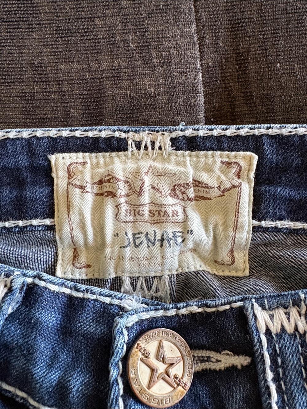 Big Star Women's Skinny Jeans in Distressed Blue Denim - Picture 2 of 7